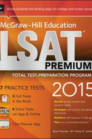 Cover of McGraw-Hill Education LSAT Premium 2015