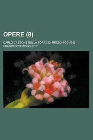 Cover of Opere (8)