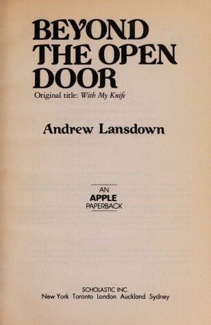 Book cover for Beyond the Open Door