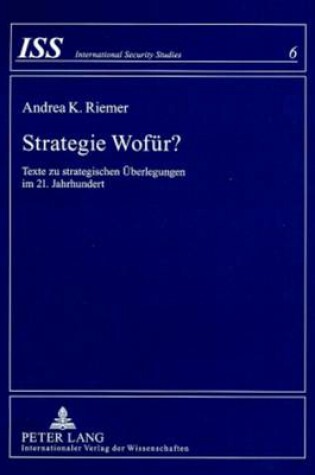 Cover of Strategie Wofuer?