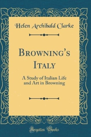 Cover of Browning's Italy