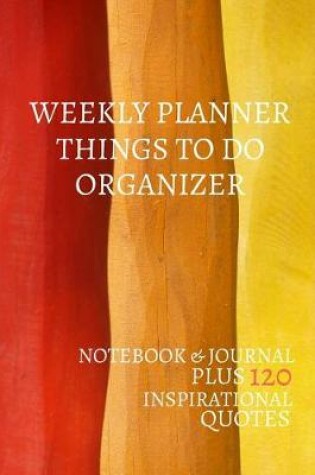 Cover of Weekly Planner Things To Do Organizer