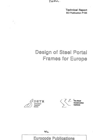 Cover of Design of Steel Portal Frames for Europe