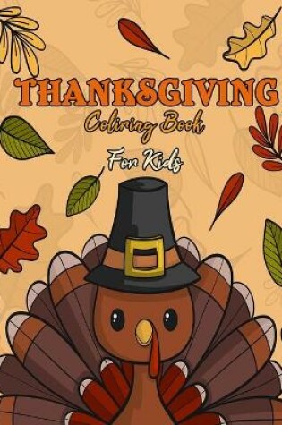 Cover of Thanksgiving Coloring Book For Kids