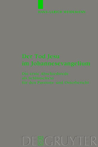 Cover of Der Tod Jesu im Johannesevangelium