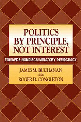 Book cover for Politics by Principle, Not Interest