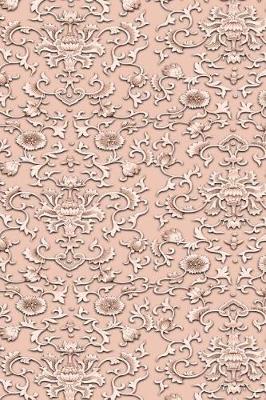Book cover for Peach Asian Damask Journal
