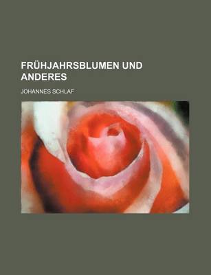 Book cover for Fruhjahrsblumen Und Anderes