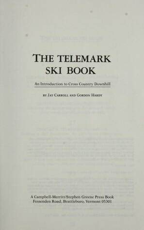 Book cover for Hardy G. & Carroll J : Telemark Ski Book