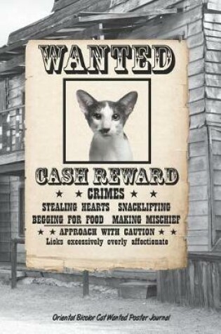 Cover of Oriental Bicolor Cat Wanted Poster Journal