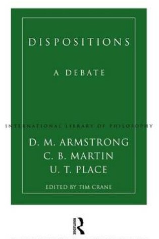 Cover of Dispositions: A Debate