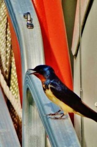 Cover of Black Bird on Boat Blank Lined Journal for daily thoughts notebook Lovely Lake Arrowhead Photograph