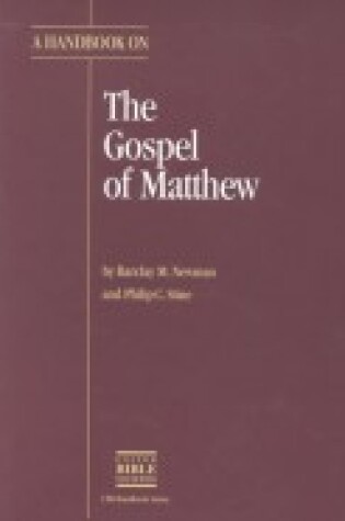 Cover of Handbook on Matthew