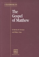 Book cover for Handbook on Matthew