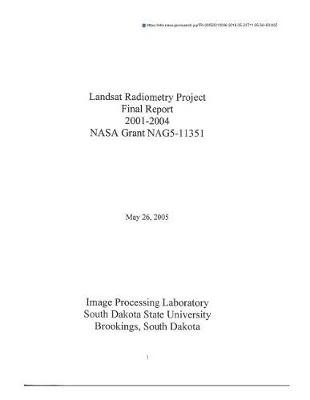 Book cover for Landsat Radiometry Project