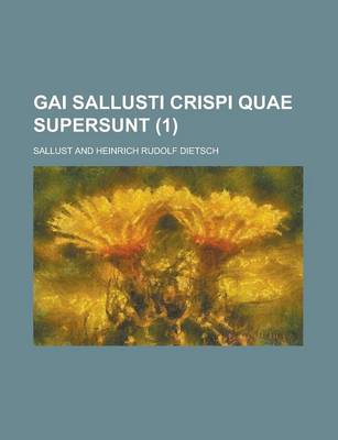 Book cover for Gai Sallusti Crispi Quae Supersunt (1)