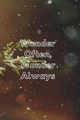 Book cover for Wonder Often Wonder Always