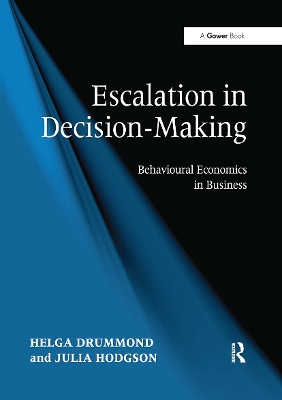 Book cover for Escalation in Decision-Making