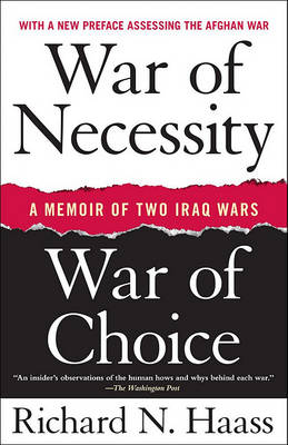 Book cover for War of Necessity, War of Choice