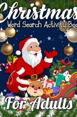 Cover of Christmas Word Search Activity Book for Adults
