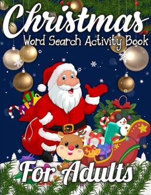 Book cover for Christmas Word Search Activity Book for Adults