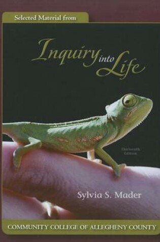 Cover of Selected Material from Inquiry Into Life