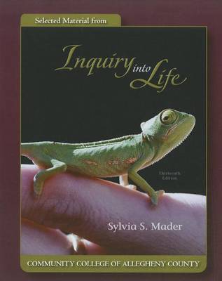 Book cover for Selected Material from Inquiry Into Life