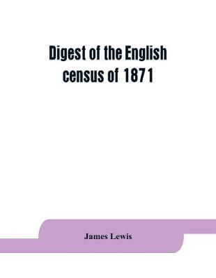 Book cover for Digest of the English census of 1871