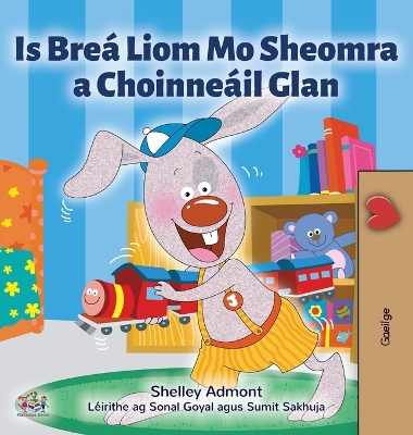 Book cover for I Love to Keep My Room Clean (Irish Children's Book)
