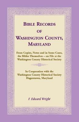 Book cover for Bible Records of Washington County, Maryland