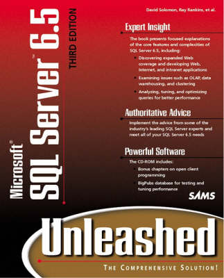 Book cover for Microsoft SQL Server 6.5 Unleashed, Third Edition