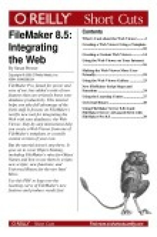 Cover of FileMaker 8.5: Integrating the Web