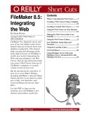 Cover of FileMaker 8.5: Integrating the Web