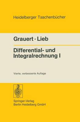 Book cover for Differential- Und Integralrechnung I