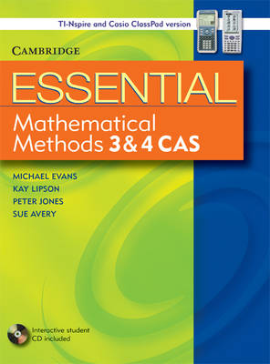 Cover of Essential Mathematical Methods CAS 3 and 4 with Student CD-ROM TIN/CP Version