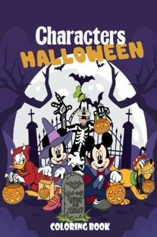 Cover of Characters Halloween Coloring Book