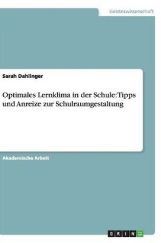 Cover of Optimales Lernklima in der Schule