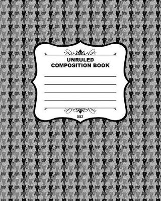 Book cover for Unruled Composition Book 002