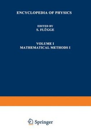 Cover of Mathematische Methoden I / Mathematical Methods I