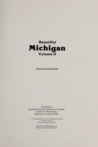 Cover of Beautiful Michigan