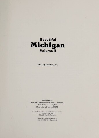 Book cover for Beautiful Michigan