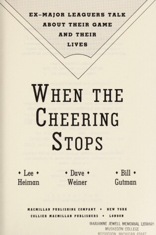 Cover of When the Cheering Stops