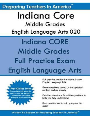 Book cover for Indiana Core Middle Grades English Language Arts 020