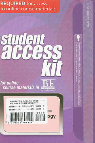 Cover of Blackboard Student Access Code Card for Living with Earth
