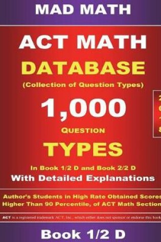 Cover of 2018 ACT Math Database 1-2 D