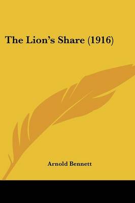 Book cover for The Lion's Share (1916)