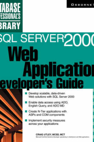 Cover of SQL Server 2000 Web Application Developer's Guide