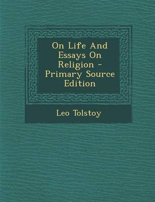 Book cover for On Life and Essays on Religion