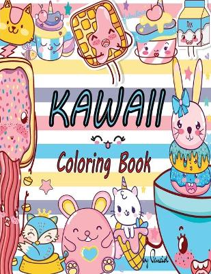 Book cover for Kawaii coloring book