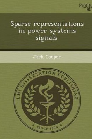 Cover of Sparse Representations in Power Systems Signals